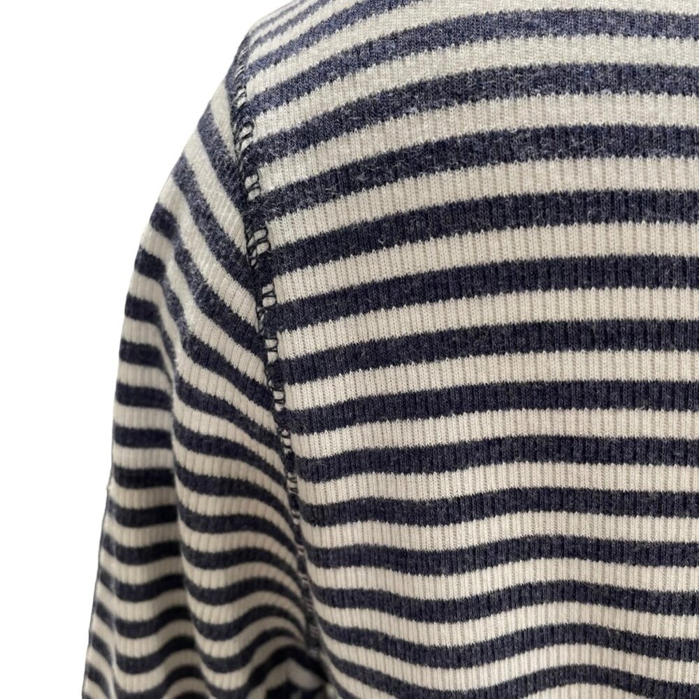 Aerie Women's Striped Long-Sleeve T-Shirt Medium Nautical Casual Comfy Summer - Picture 4 of 11